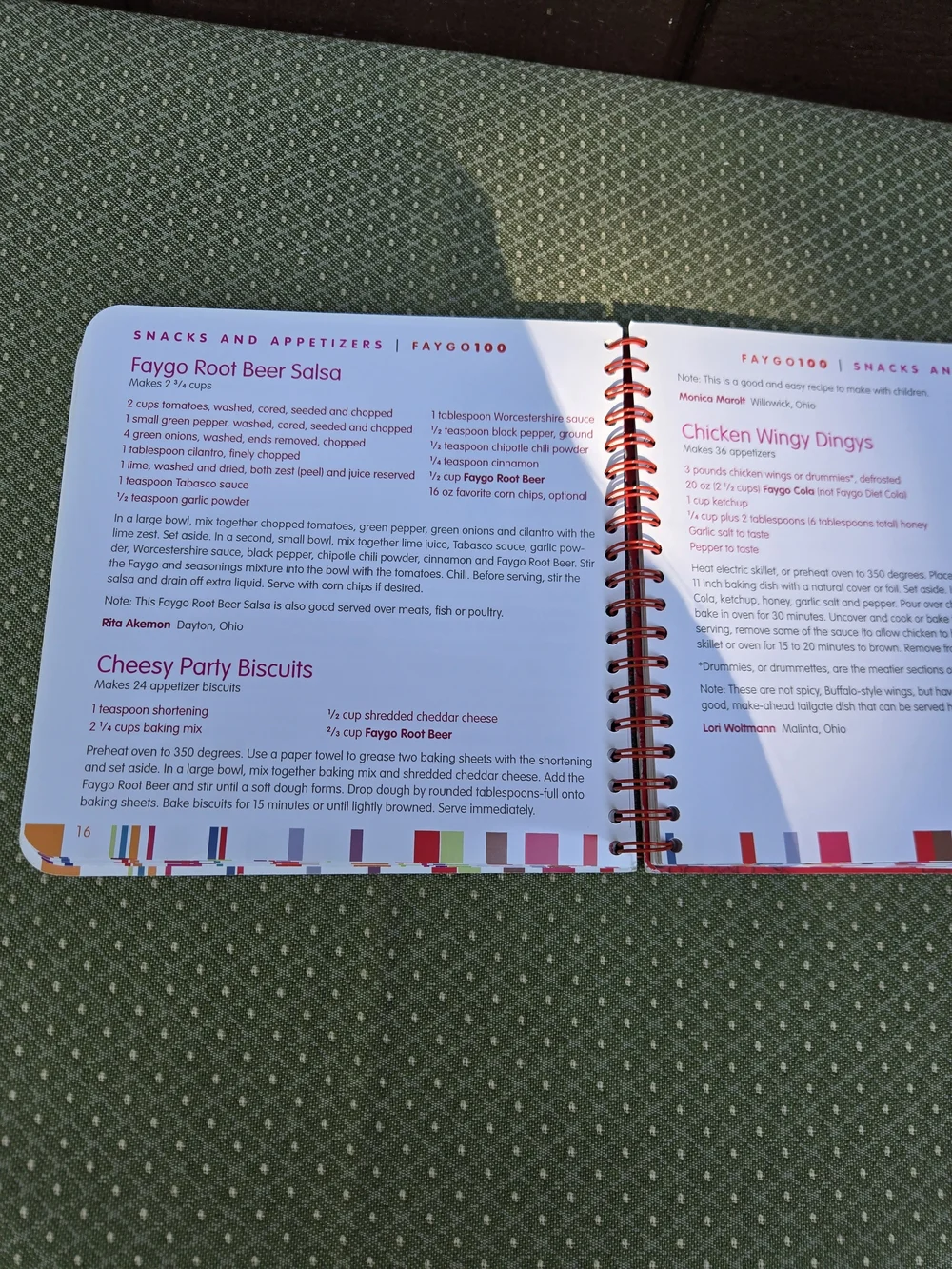 Faygo Centennial Recipe Spiral Bound Book